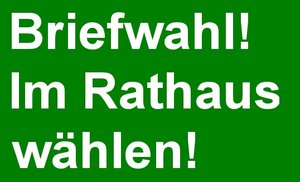 Aktuelle Infos zu dem Wahlmöglichkeiten auf der Homepage der Stadt Göttingen. Andere Gemeinden haben entsprechende Angebote!!